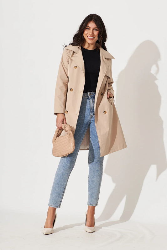 VSA CLOTHING ARTICLE 9030 Women Trench Coat