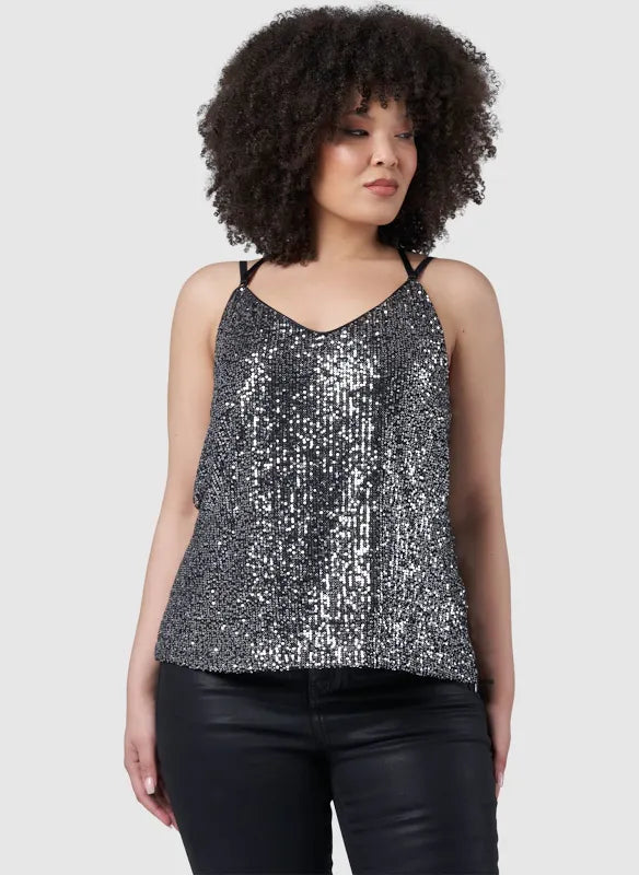 VSA CLOTHING ARTICLE 9035 Women Glitter top